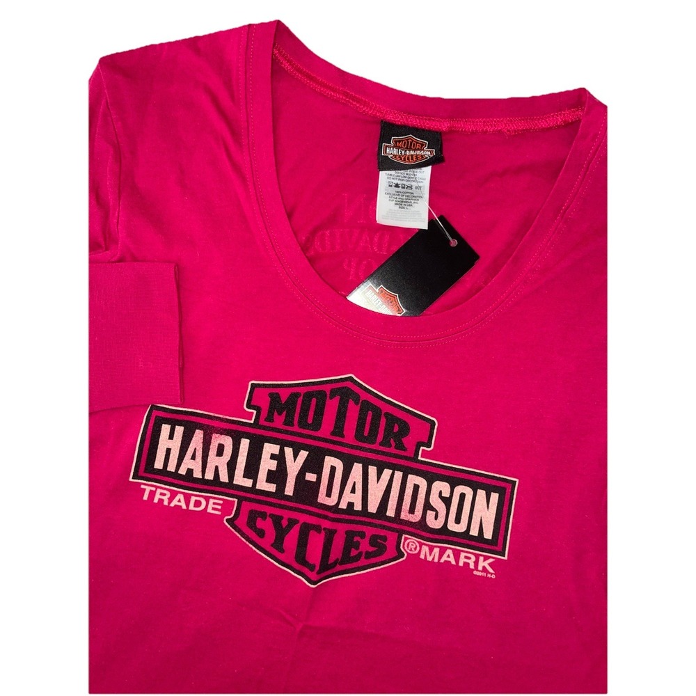 Harley-Davidson Long Sleeve Tee Women's L Zion Washington Utah Made In USA NEW